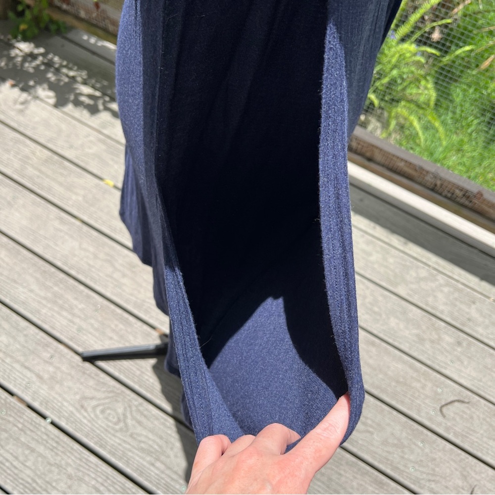 Kensie: Elegant Navy Blue Pullover Zipper Women's Dress. Size Large. - Picture 6 of 11